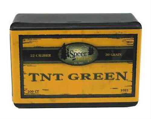 Speer 22 Cal. 30 Grain TNT Hollow Point 100/Box Md: 1021 Bullets