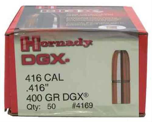 Hornady DGX 416 Caliber .416" 400 Grain DGX Per 50 Md: 4169 Bullets