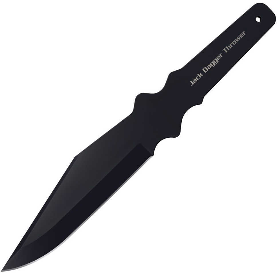 Cold Steel Cs-80TJDZ Jack Dagger Thrower 7.50" Fixed Plain Clip Point Black 1050 High Carbon