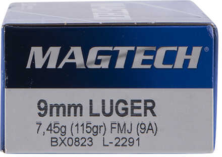 Magtech 9A 9mm Luger 115 gr FMJ Ammo 50 Round Box