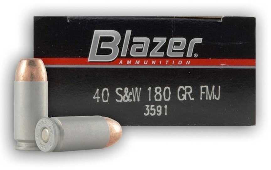 40 S&W 180 Grain Full Metal Jacket 50 Rounds CCI Ammunition