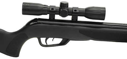 Gamo Wildcat Whisper 22 Pellet Black Finish Synthetic Stock Noise Dampening Technology 4x32 Scope Single Shot 97