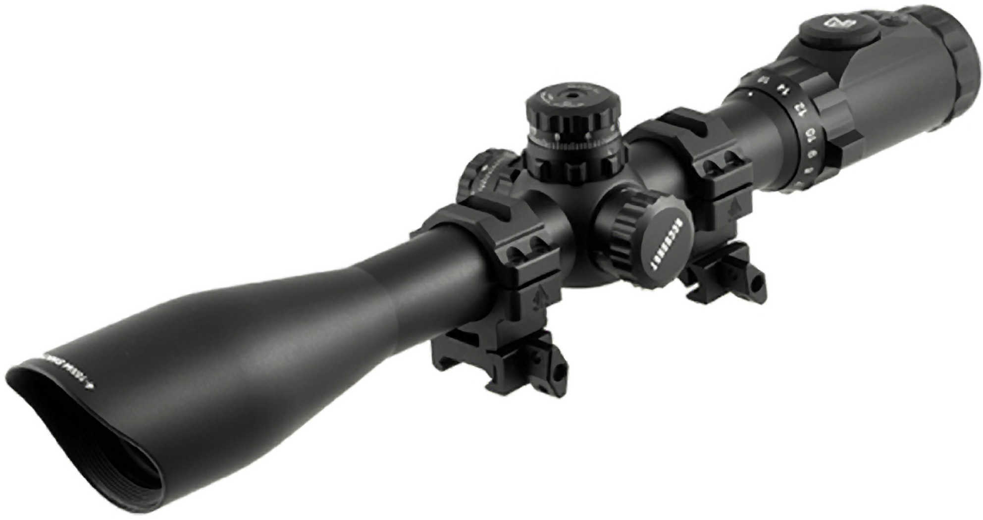 Leapers Inc. - UTG AccuShot Rifle Scope 4-16X 44 30MM 36-Color Mil-Dot Reticle Black Finish SCP3-U416AOIEW