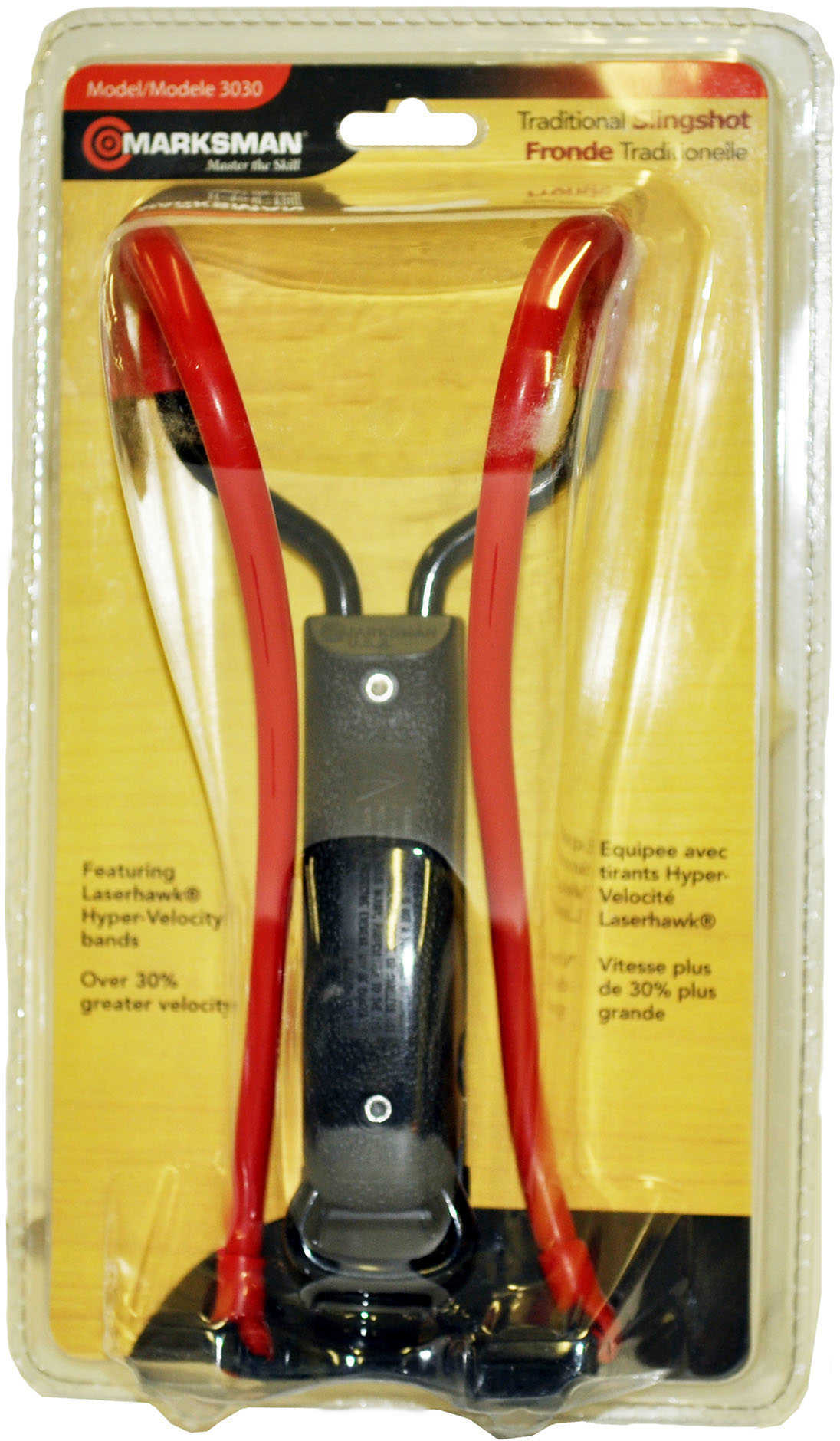 Marksman 3030 Laserhawk Talon Grip Slingshot Black/Red