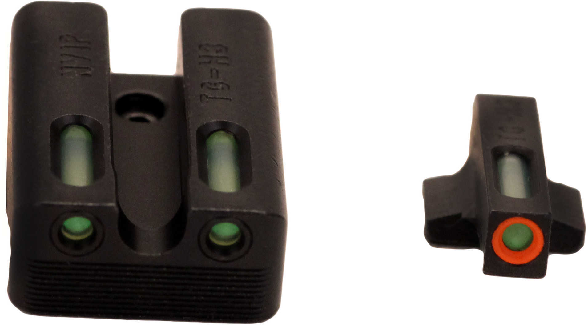 Truglo TG13NV2PC Brite-Site TFX Pro Day/Night Sights 1911 with Novak 270-450 Tritium/Fiber Optic Green w/Orange Outline