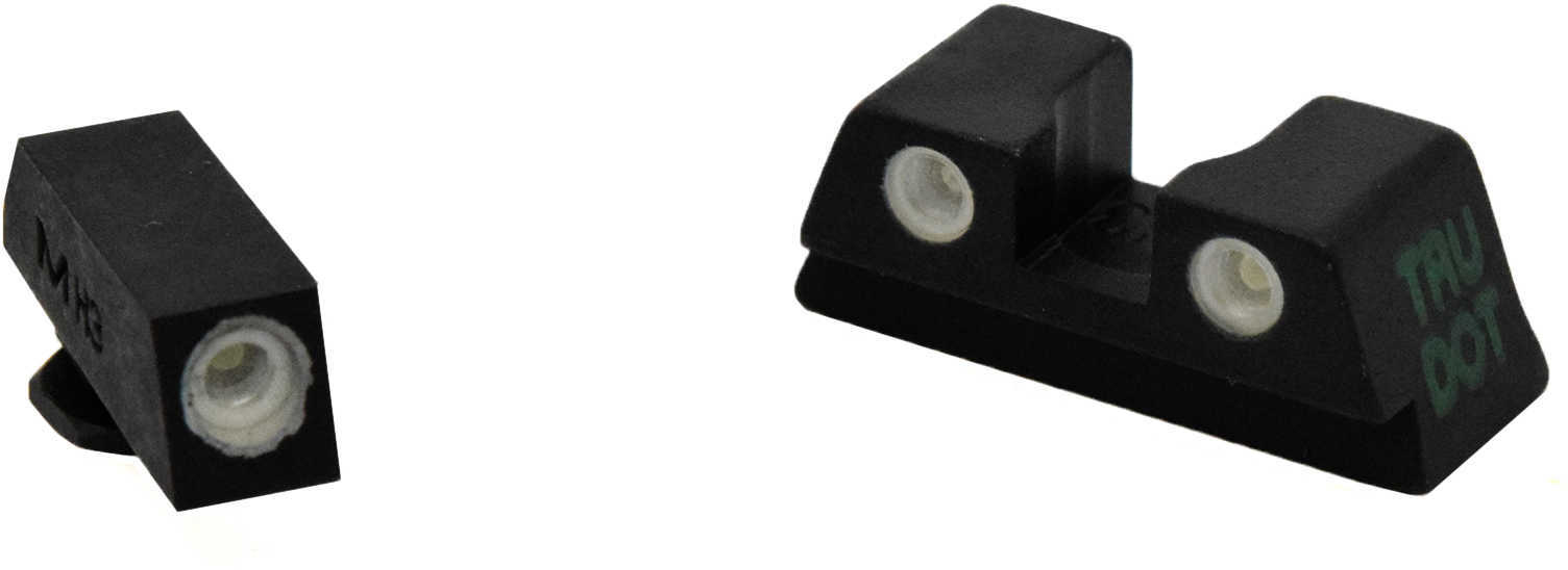 Meprolight 10220 Tru-Dot Night Sight Set Fits Glock 42 Tritium Green Front/Rear Black