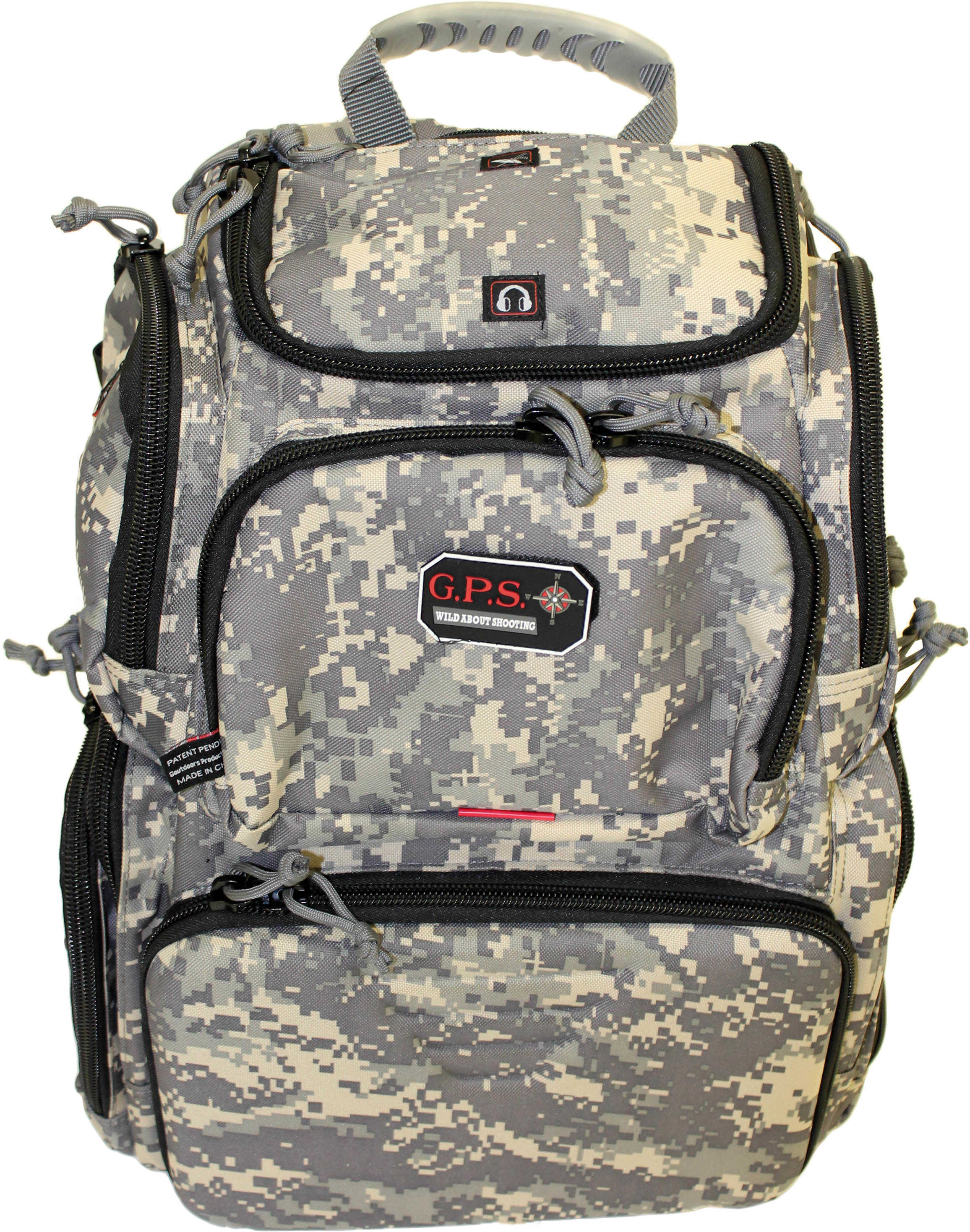 G*Outdoors GPS-1711BPDC Handgunner Range Backpack With 4 Gun Cradle Fall Digital Camo