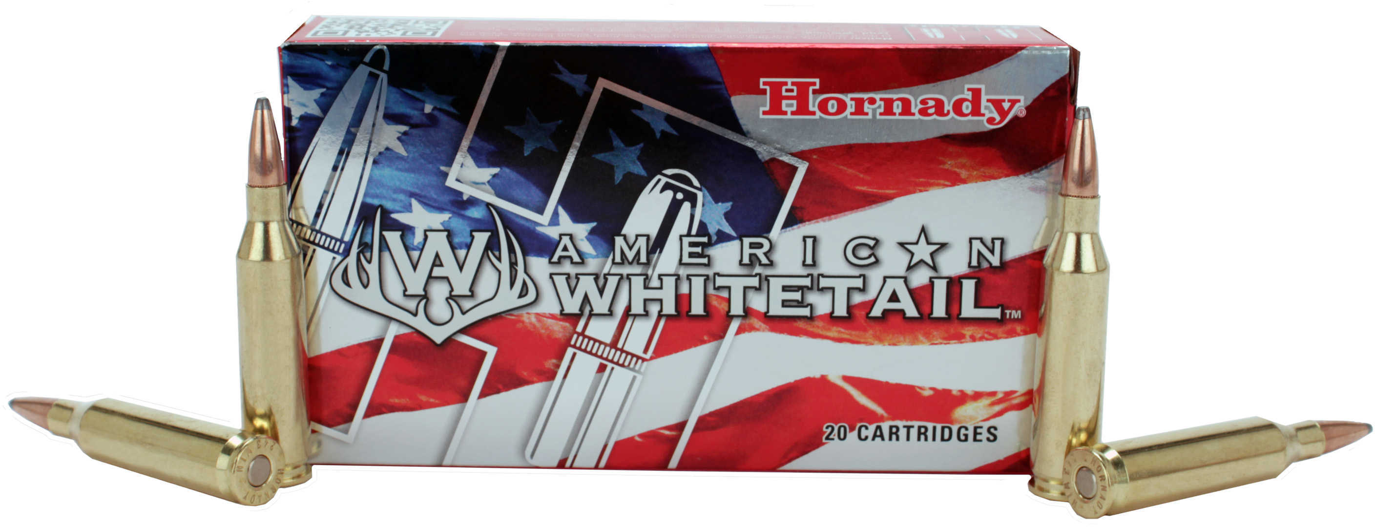 Hornady American Whitetail Rifle Ammunition .243 Win 100 Gr BTSP 2729 Fps 20/ct