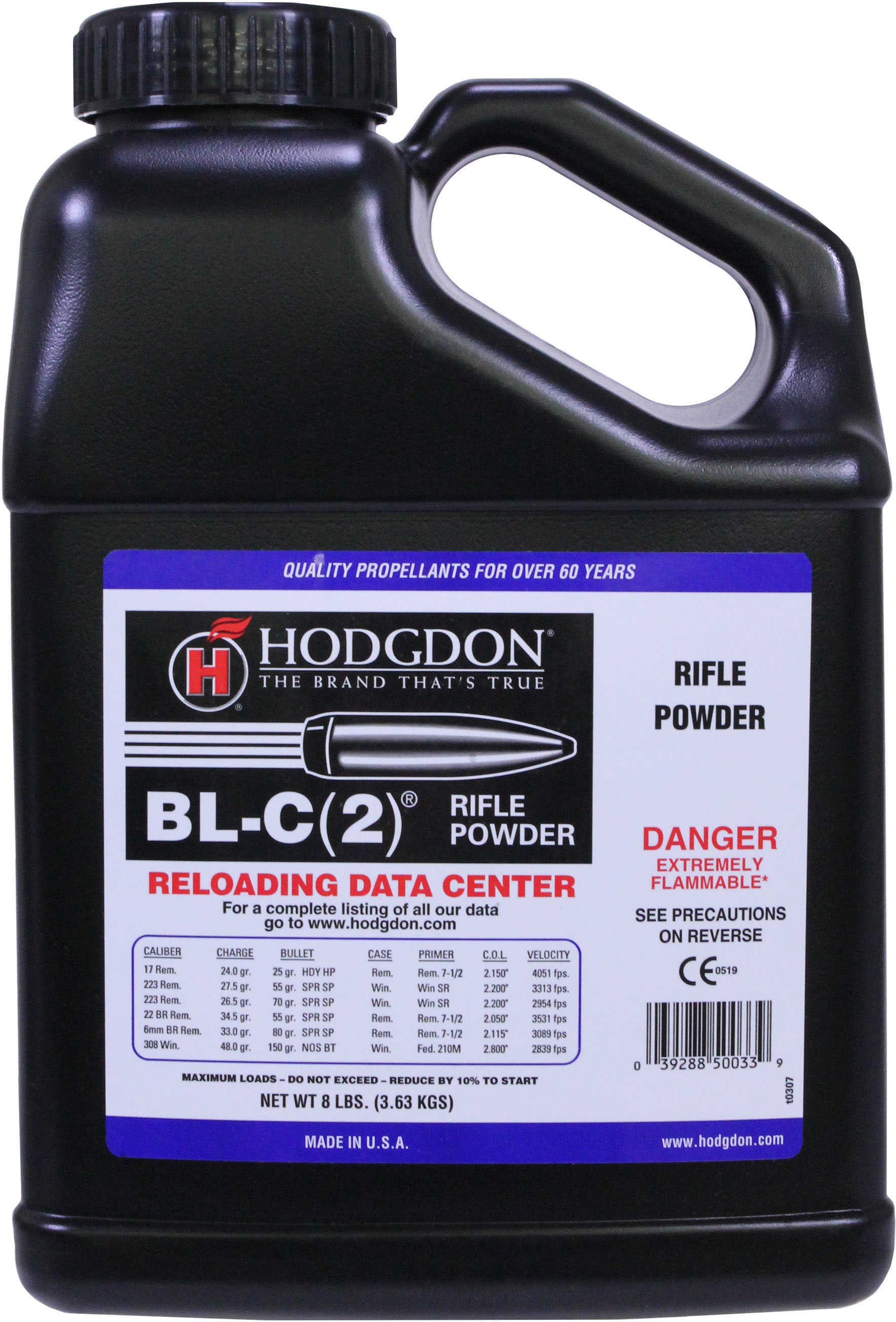 Hodgdon BLC2 Smokeless Powder 8 Lbs