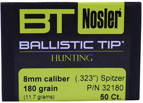 NOSLER Ballistic Tip 30 Cal 50 Count 180 Grain 30180