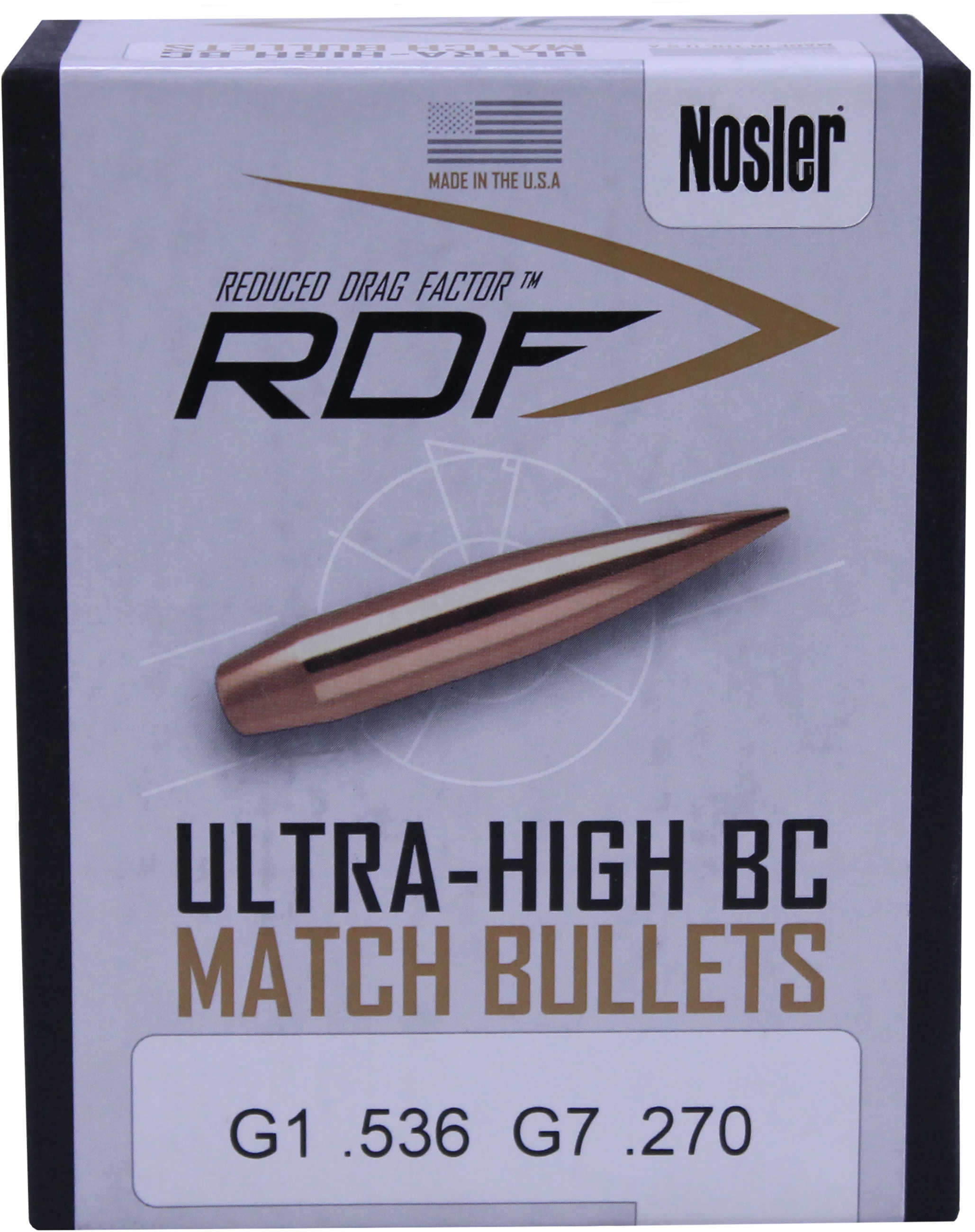 NOSLER RDF 30 Cal 100 Count 175 Grain 53170