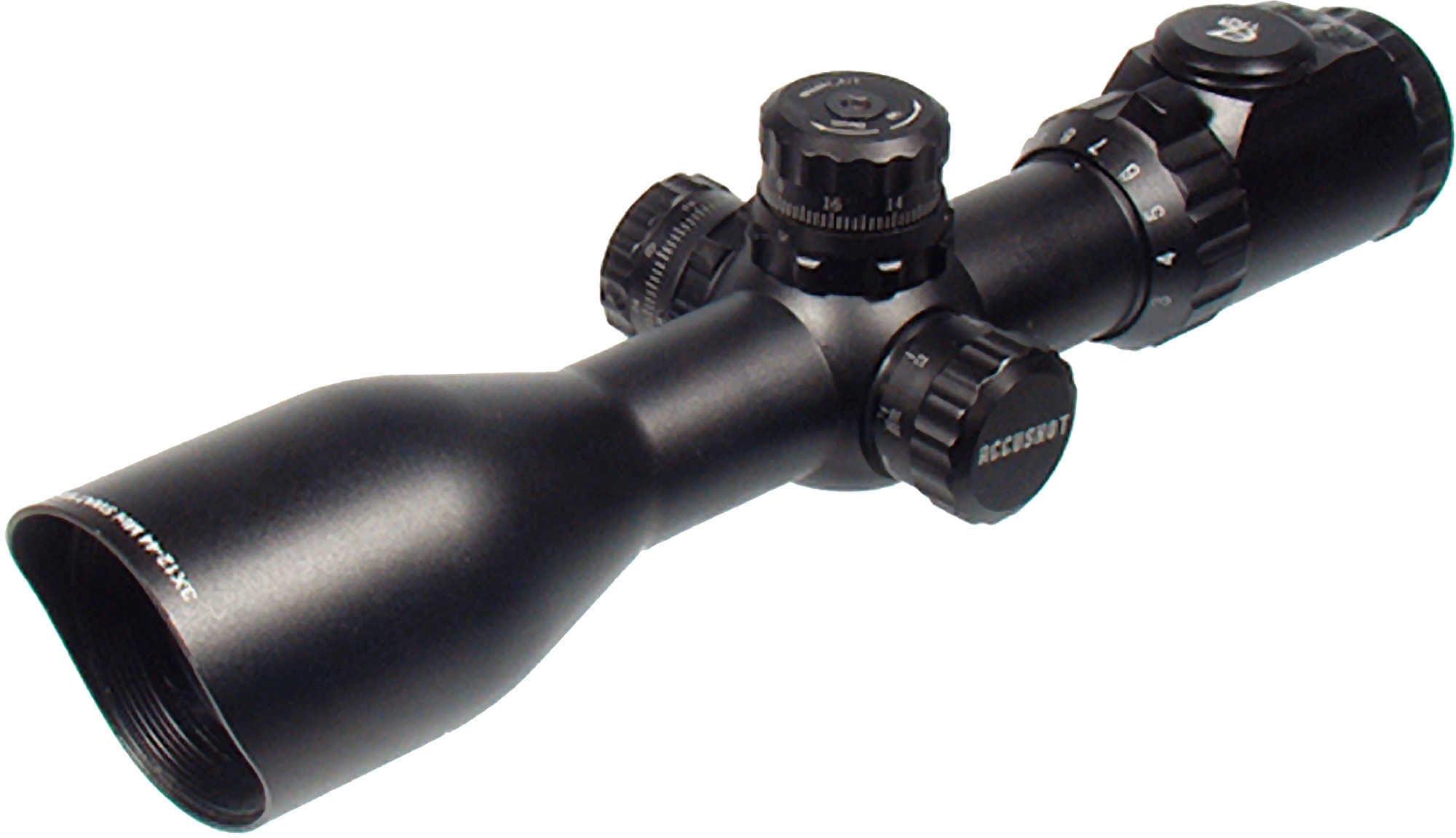 UTG SCP3UM312AO Accushot 3-12x 44mm Obj 32.00-10.00 ft @ 100 yds FOV 30mm Tube Black Finish Illuminated Red/Green Mil-Do