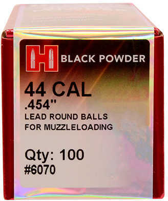 Hornady 6070 Lead Balls 44 Cal .454 100 Per Box