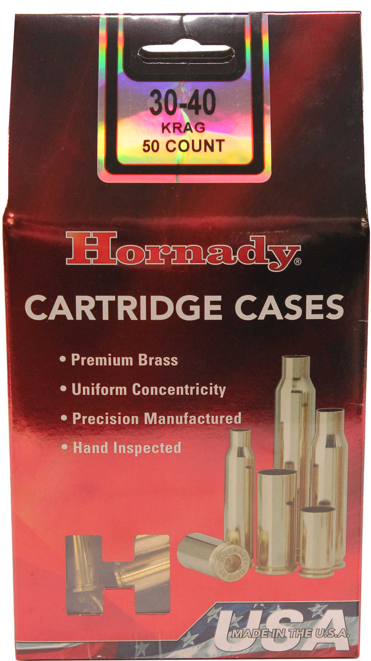 Hornady 86627 UNP Case 30-40 KRAG 50