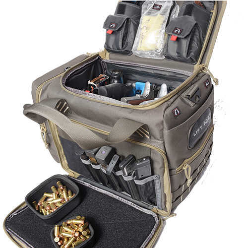 GPS Bags GPS1512MLBR M/L With Foam Cradle Holds 5 Medium Handguns, Lift Ports, Visual Id Storage System, Mag Storage Poc