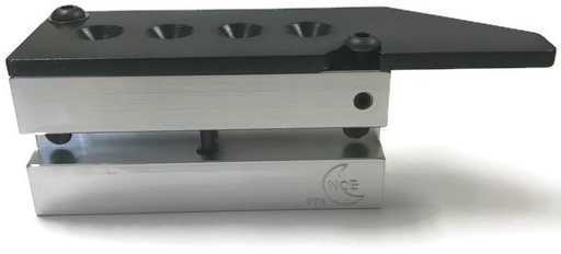 Bullet Mold 4 Cavity Aluminum .250 caliber Boat tail 41gr with Flat nose profile type. Designed for use in airg