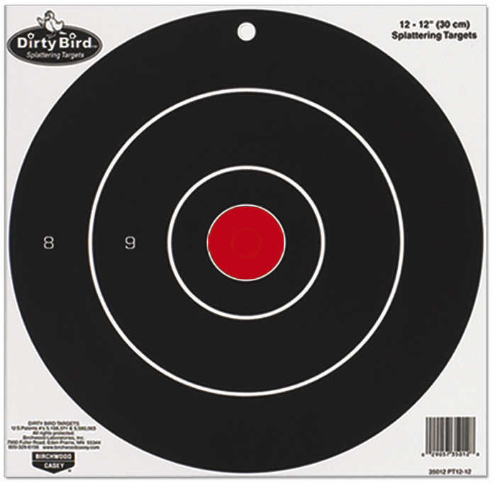 Birchwood Casey Dirty Bird 12in Bullseye-100 Targets