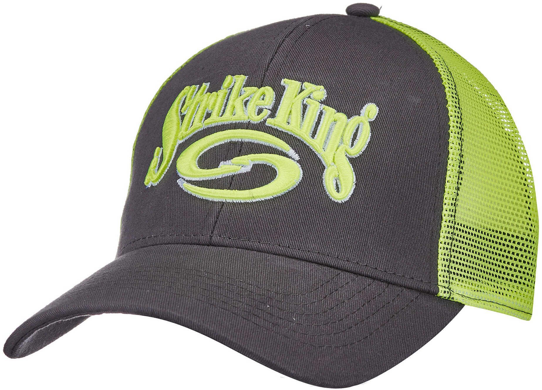 SK TRUCKER CAP CHARCOAL/GREEN MESH