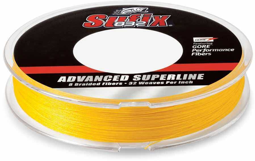 SUFIX 832 BRAID 15LB HI-VI YEL 150Y