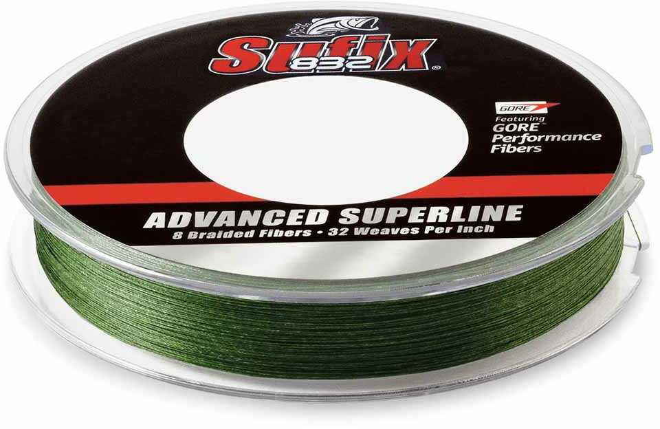 Sufix 832&reg; Advanced Superline&reg; Braid - 15lb - Low-Vis Green - 300 yds