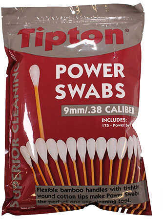 38 Caliber, 9mm Power Swabs 175Ct