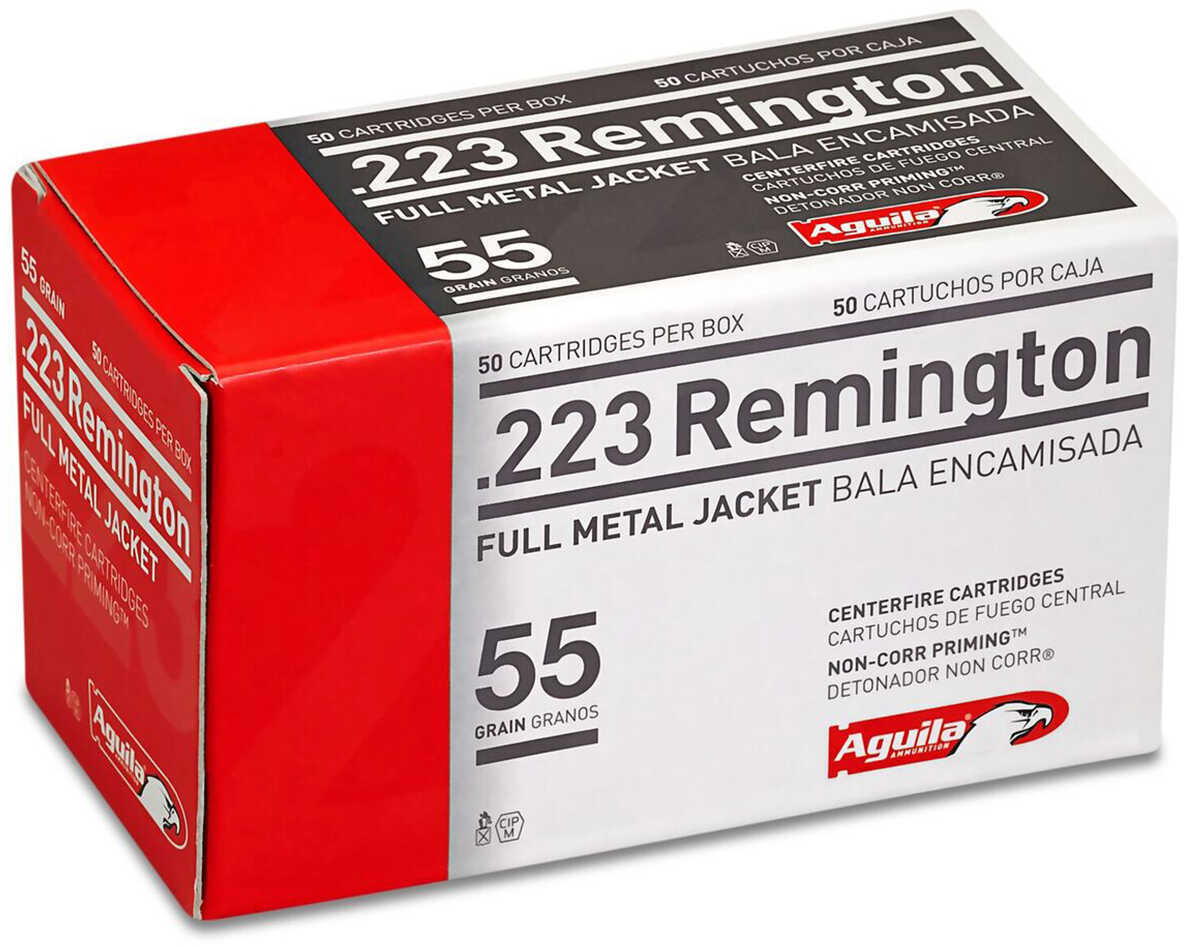 Aguila Rifle Ammunition .223 Rem 55 Gr FMJ 3215 Fps 50/ct