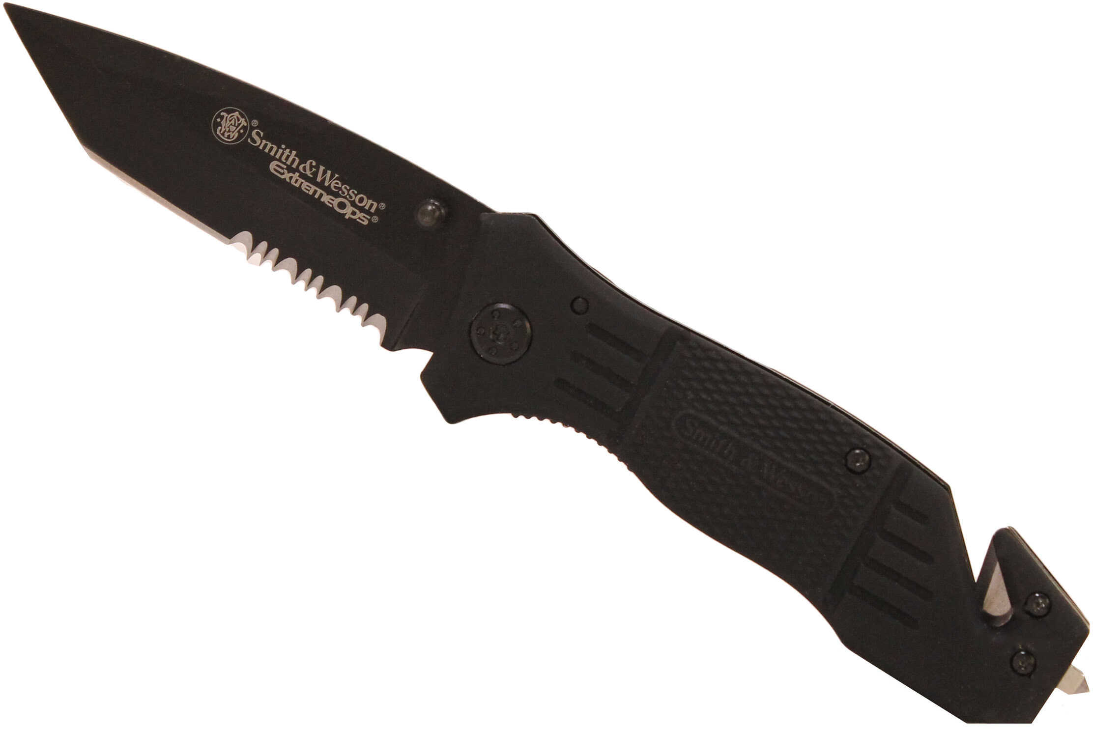 Smith & Wesson Extreme Ops Drop Point Folding Knife 3.3" Blade Black