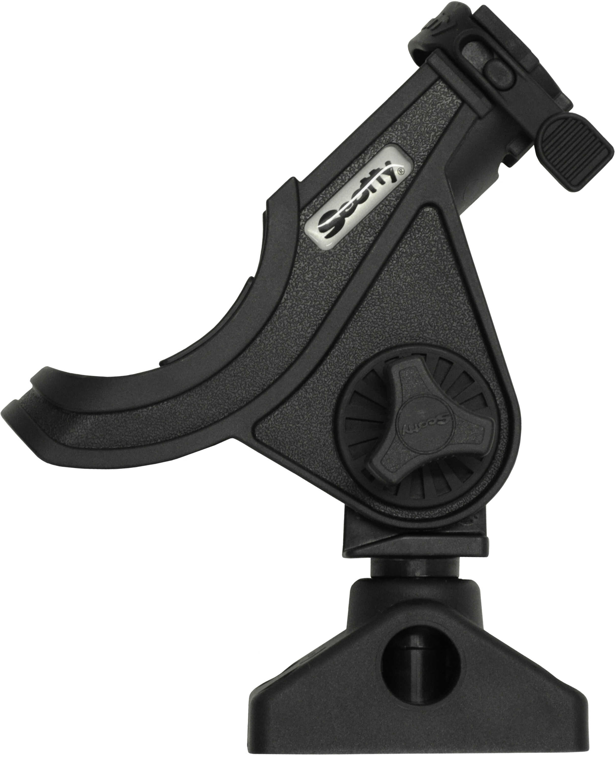 Scotty 280 Bait Caster/Spinning Rod Holder w/241 Deck/Side Mount - Black