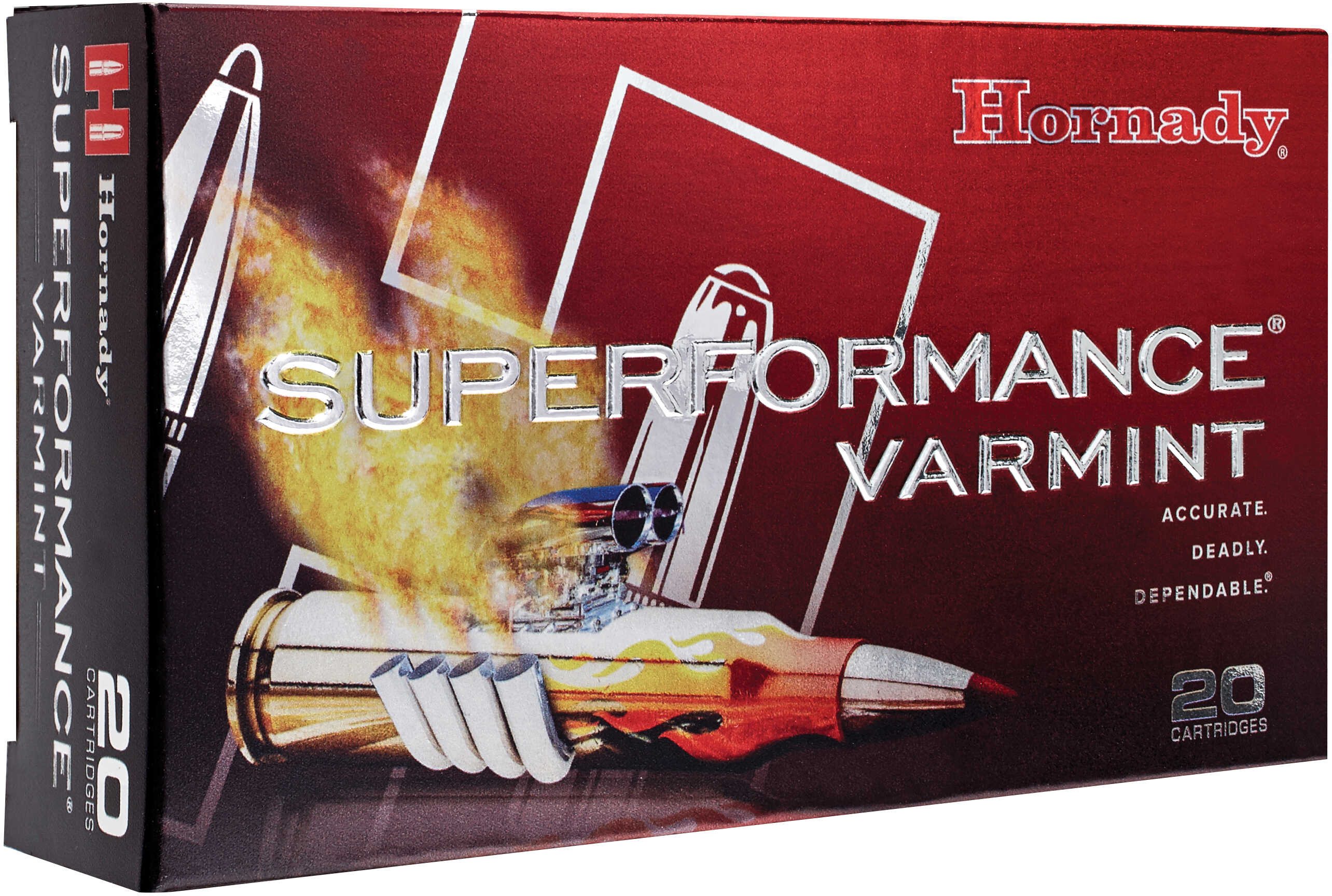 Hornady Superformance Rifle Ammunition .22-250 Rem 50 Gr V-Max 4000 Fps - 20/Box