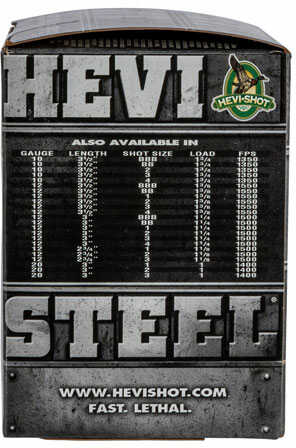 HEVI-Shot Heavy Steel 12Ga 3.5" 1-3/8Oz #2 25Rd 10Bx/Cs