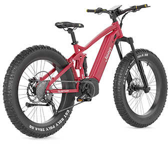 QuietKat Jeep Bike Red Large 6'+/SRAM 9-Speed/ 1000 Watt (Mid-Drive) Motor