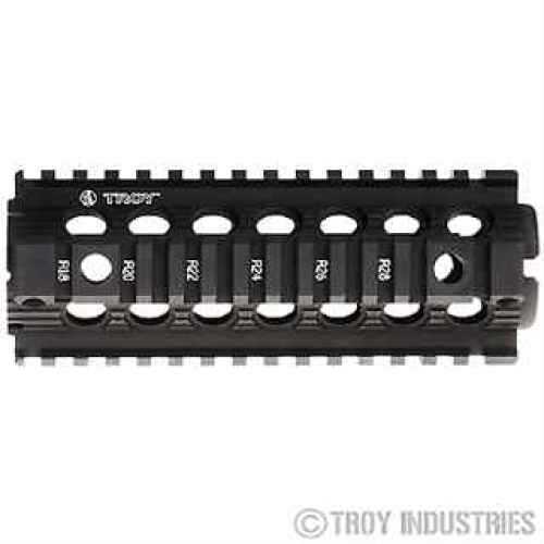 Troy BattleRail MRF 7" Fits AR-15 Carbine Length Drop-In 2-Piece Quad Rail Black Finish SRAI-MRF-D7BT-00