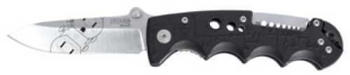 S.O.G SOG-El01-CP Kilowatt 3.40" Folding Plain Clip Point Satin AUS8 SS Blade/ Black Grn Handle