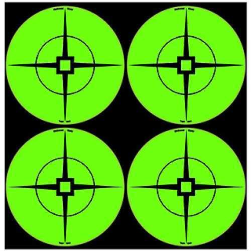 Birchwood Casey 33933 Target Spots Self-Adhesive Paper 3" Crosshair Green 40 Per Pack