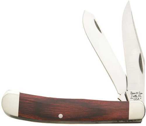 Bear and Son 2 Blade Trapper Rosewood 4 1/8 in. Model: 254R