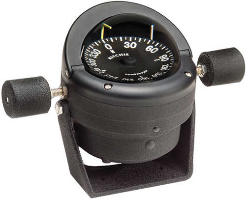 Ritchie HB-845 Helmsman Steel Boat Compass - Bracket Mount - Black