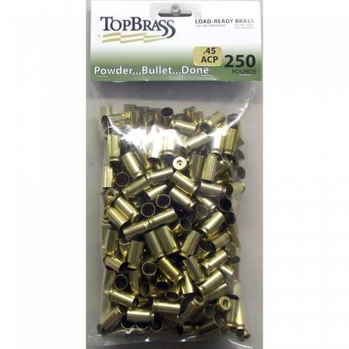 TOP BRASS LLC 7B045ACYCY-M-J Premium Reconditioned Unprimed 45 ACP 1000