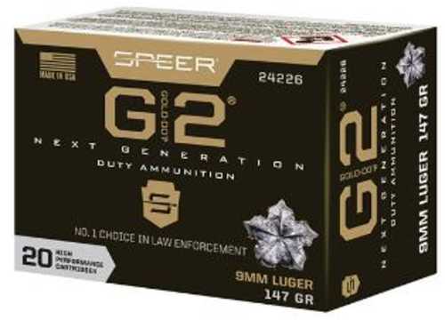 9mm Luger 147 Grain G2 20 Rounds CCI Ammunition