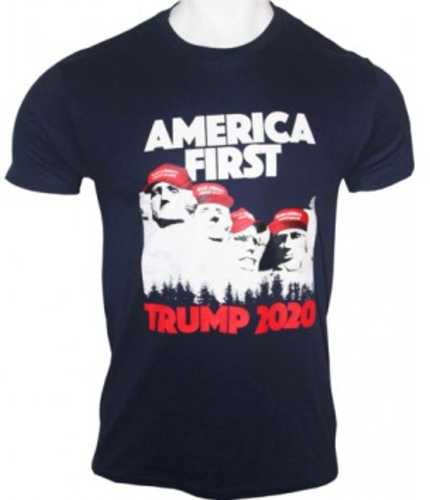 Gi Men's T-shirt Trump America First X-large Navy Blue