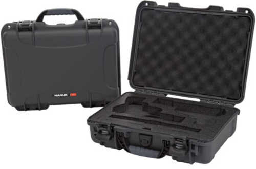 Nanuk 910 Classic 2 Up Pistol Case Graphite Polyethylene