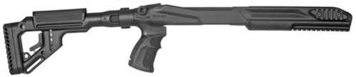 FAB Defense Precision Stock Conversion Kit Left Side Folding w/Adj Cheekrest Matte Black Synthetic for Ruger 10/22