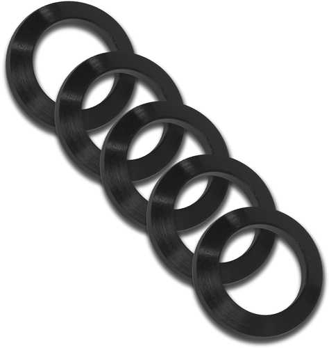 Grovtec US Inc GTHM319 Crush Washer 223 Cal Black Nitride Steel 1/2"-28 tpi Rifle 5 Per Pack