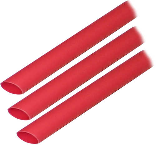 Ancor Adhesive Lined Heat Shrink Tubing (alt) - 3/8" X 3" - 3-pack - Red