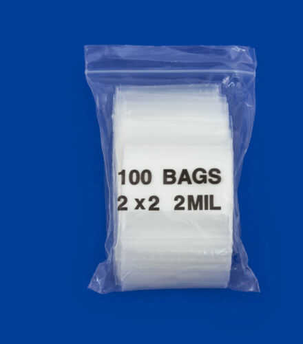 Plastic Bags 2x2 in. 100 pk. Model: ML22NC