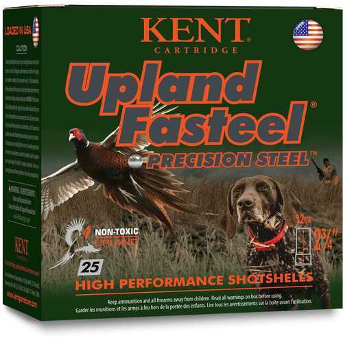 Kent Upland Fasteel Shotshells  12 Ga 2-3/4" 1-1/8Oz 1400 Fps #6 25/ct