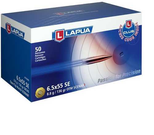 Scenar-l 6.5x55 Swedish Ammo
136 Grain Open Tip Match 50 Round