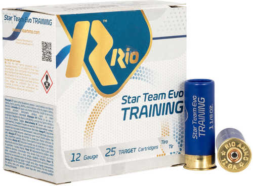 Rio Ammunition Star Team EVO Target Load 12 Gauge 2.75" 1 1/8 Oz 8 Shot 25 Per Box