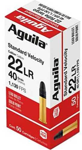 Aguila Super Extra Rimfire Ammunition .22 LR 40 Gr SP 1130 Fps  50/ct