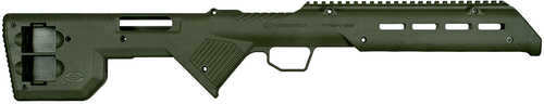 Desert Tech TRK22Grn Trek-22 Rifle Chassis OD Green Injection Molded Glass Reinforced Polymer, Integral Optics Rail, Fit