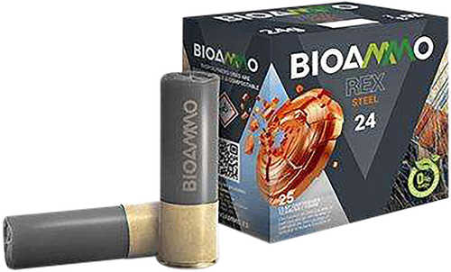 Bioammo Rex Steel Target 12 Ga 2 3/4" 1oz #7 Shotgun Ammo 25 Per Box